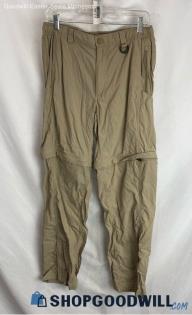 The North Face Men's Tan Convertible Straight Tech Pants - Sz M