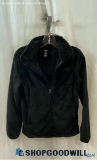 The North Face Women's Black Plush Zip Up Sweater - Sz PS