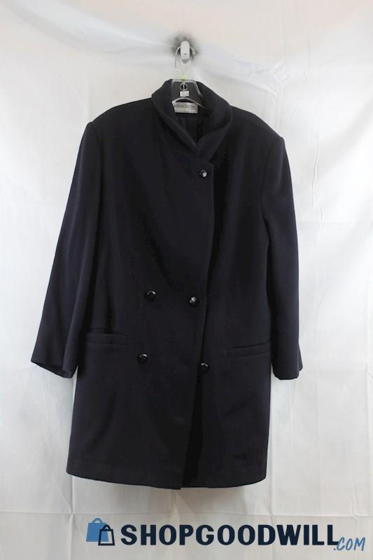 Forecaster Womens Navy Double Breasted Pea Coat Sz 14