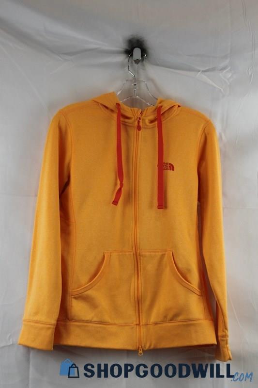 The North Face Women's Orange Full Zip Sweater SZ S