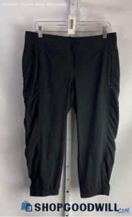 Athleta Women's Black Side Ruched Active Capri Joggers - Sz 10