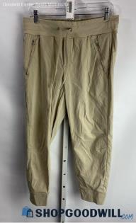 Athleta Women's Tan Ripstop Pull-On Tech Joggers - Sz 12P