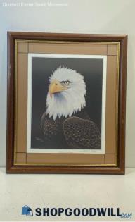 Jack A. Gray Signed "Chairman of the Board" Matted & Framed Eagle Print