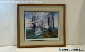 "Transitory Shadows" Neil Simone Signed Matted & Framed Watercolor Print 16/350