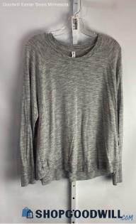 Athleta Women's Light Gray Heathered Lightweight Long Sleeve - Sz XS