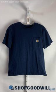 Carhartt Women's Navy Pocket Original Fit T-shirt - Sz S