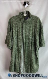 NorthCrest Men's Green Button Up - Sz XXL