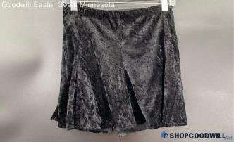 Knitwaves Junior Black (Velvet Like) Skirt - Sz M