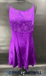 Jessica McClintock Purple Spaghetti Strap Summer Formal dress - Sz 11/12