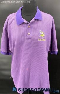 Minnesota Vikings Purple SS Polo shirt by Dynasty - Sz XL