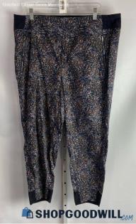 Athleta Women's Black Floral Print Pants - Sz 18