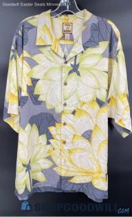 Tommy Bahama Men's Large Floral Silk SS shirt - XL