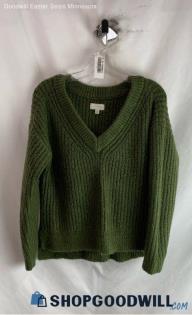 Lucky Brand Women's Dark Green Acrylic Sweater - Sz S