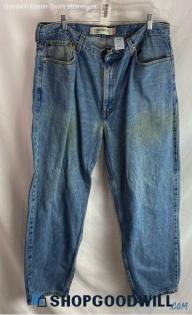 Levi's Men's Blue Medium Washed 560 Comfort Fit Straight Jeans - Sz 40x32