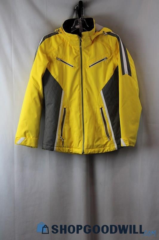 Obermeyer Women's Yellow Soft Shell Jacket Size 6