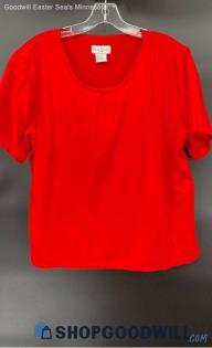 Great Cavalier Women's Red SS Cotton shirt - Sz L