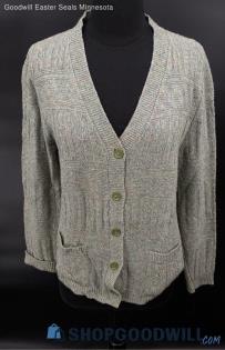 Jantzen Women's Soft Mossy Green LS sweater - Sz L