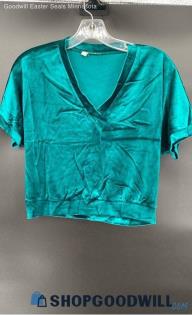 Junior Emerald Green Polyester SS shirt - Sz 4