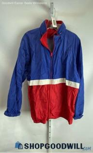 Woolrich VTG Men's Red/Blue Track Jacket - Sz L