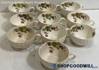 Wicker Lane Vintage Spode Floral Tea Cups