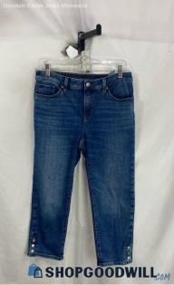 Chico's Women's Medium Blue Wash Capri Jeans - Sz 14