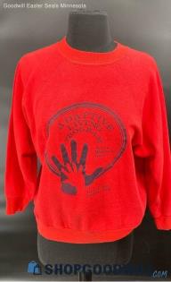 Adaptive Living Red LS Sweatshirt by 202 U.S.A. - Sz M