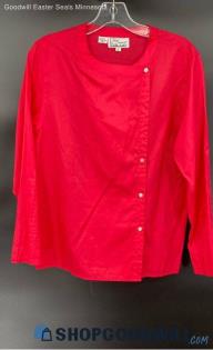 Lady Manhattan Silk Miracle Women's LS Rosey Pink Silk shirt - Sz 6