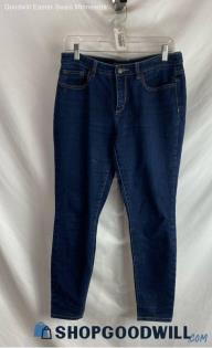 Michael Kors Women's Dark Wash Blue High-Rise Skinny Jeans - Sz 8