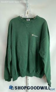 Champion VTG Men's Green Crewneck Sweater - Sz XXXL