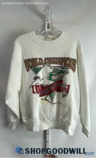 MLB MN Twins World Champions 1991 VTG Men's White Crewneck Sweater - Sz M