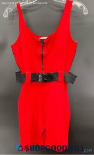 Pinwheels Junior Red Cotton Jump Suit with belt - Sz L