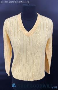 Tarri Women's Sunny Yellow LS Pull-Over sweater - Sz S