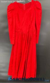 Women's Christmas Red VGT (80's) Bridesmaid dress - Sz 2X