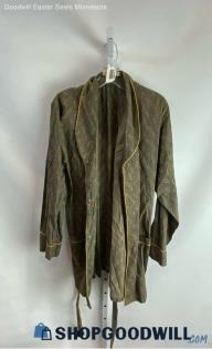 Master Needle VTG Women's Green Pattern Sleep Robe