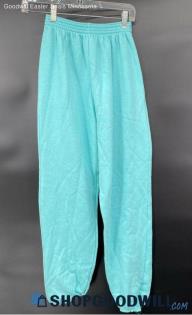 Tultex Junior Athletic Pants in Blue/Green - Sz M