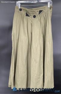 City Girl Women's Army Green Long skirt - Sz 13/14