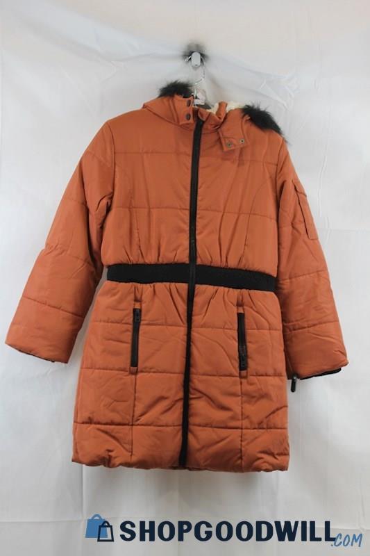 NWT Hudson Girls Burnt Orange Parka Jacket Sz XL