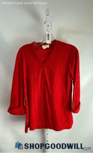 Its Pure Gould VTG Women's Red Blouse - Sz L