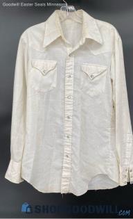 Men's VGT Ivory LS Western Style shirt