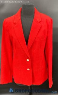 Pykettes Women's Bright Red Poly Blend blazer - Sz 14