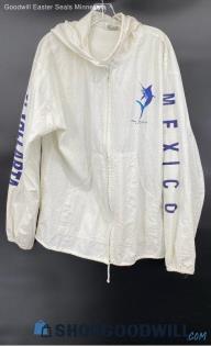 Yoyo's Sportwear Ivory Full Zip PTO. Vallarta LTW Jacket- Sz XL