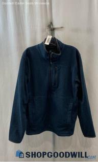 Carhartt Men's Blue 1/2 Zip Fleece Pullover Sweater - Sz M