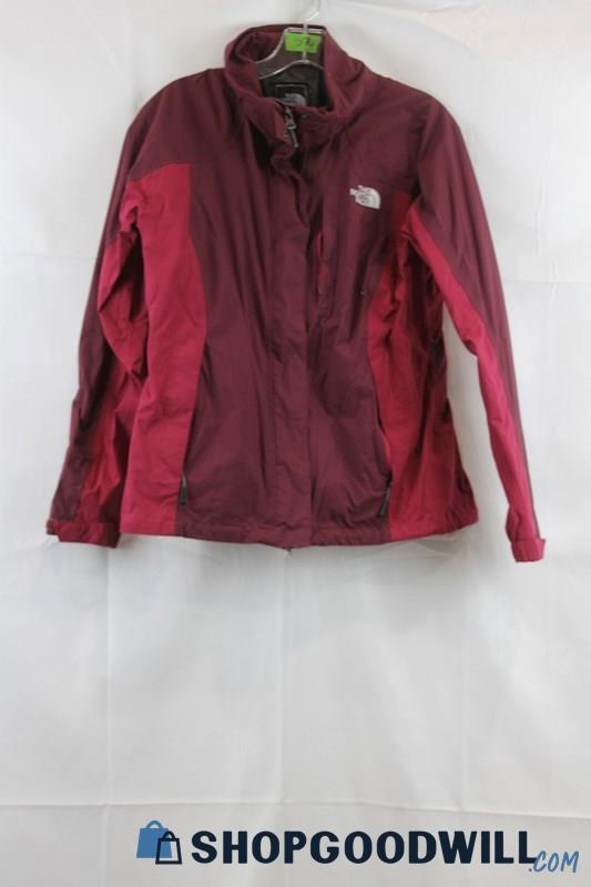 The North Face Women's Pink/Maroon Windbreaker Jacket SZ M