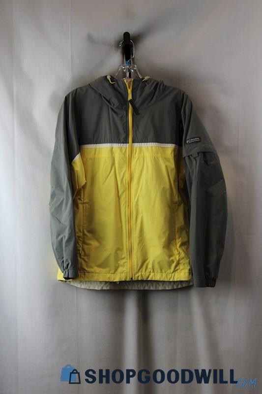 Columbia Women's Yellow/Grey Hooded Jacket Size M