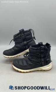 The North Face Women's Thermoball Lace-Up Black Synthetic Snow Boots Sz 10