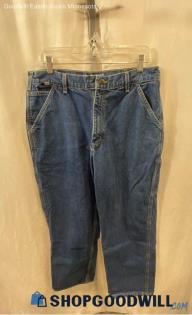 Carhartt Men's Blue Ankle Jeans - Sz 36