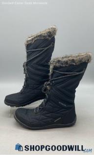 Columbia Women's Minx Mid III Black Textile Snow Boots Sz 8