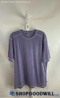 Tommy Bahama Men's Light purple Heathered Performance T-shirt - Sz M