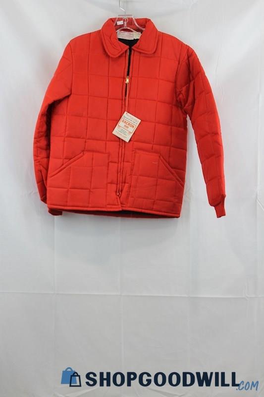 NWT Thermal Terms Women's Red Checker Pattern Quilted Jacket SZ S
