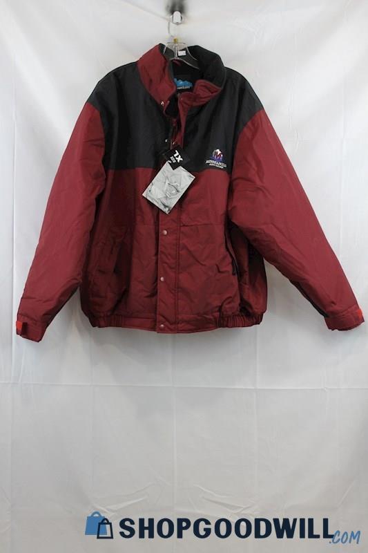 NWT Tri Mountain Men's Red/Black Fleece Line Jacket SZ XL